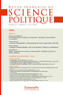 Revue française de science politique, no 71-2